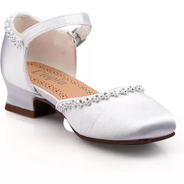 Nova Utopia Girls LowMedium Platform Sandal ShoesNfgf056h  Satin White