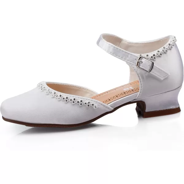 Nova Utopia Girls LowMedium Platform Sandal ShoesNfgf056h  Satin White