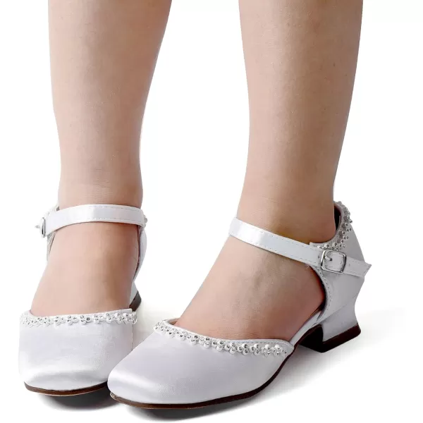 Nova Utopia Girls LowMedium Platform Sandal ShoesNfgf056h  Satin White