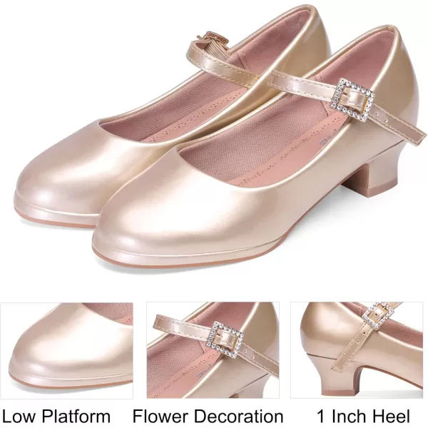 Nova Utopia Girls LowMedium Platform Sandal ShoesNfgh519  Gold