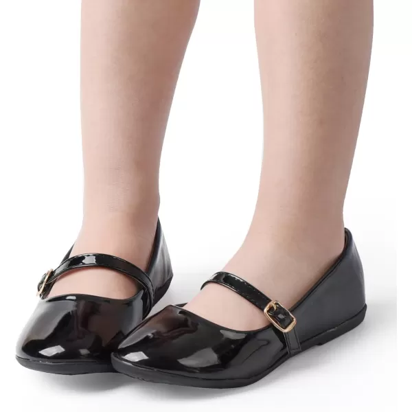 Nova Utopia Toddler Little Girls Dress Ballet Mary Jane Bow Flat ShoesNf60  Blackpatent