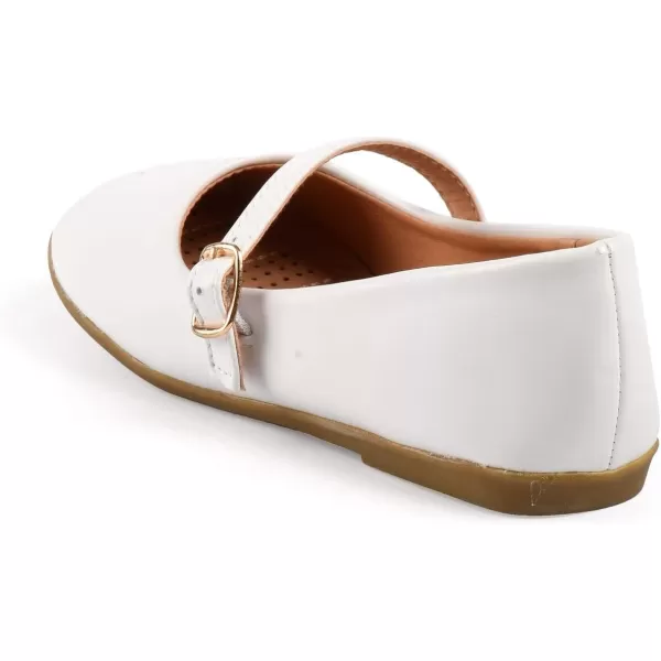 Nova Utopia Toddler Little Girls Dress Ballet Mary Jane Bow Flat ShoesNf60a N  Whitepu