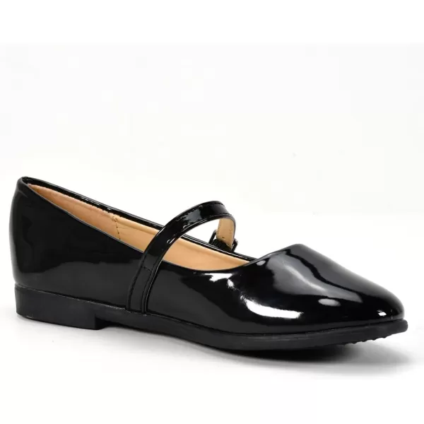 Nova Utopia Toddler Little Girls Dress Ballet Mary Jane Bow Flat ShoesNfgf066  Blackpatent