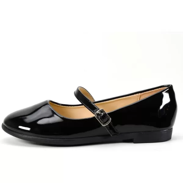 Nova Utopia Toddler Little Girls Dress Ballet Mary Jane Bow Flat ShoesNfgf066  Blackpatent