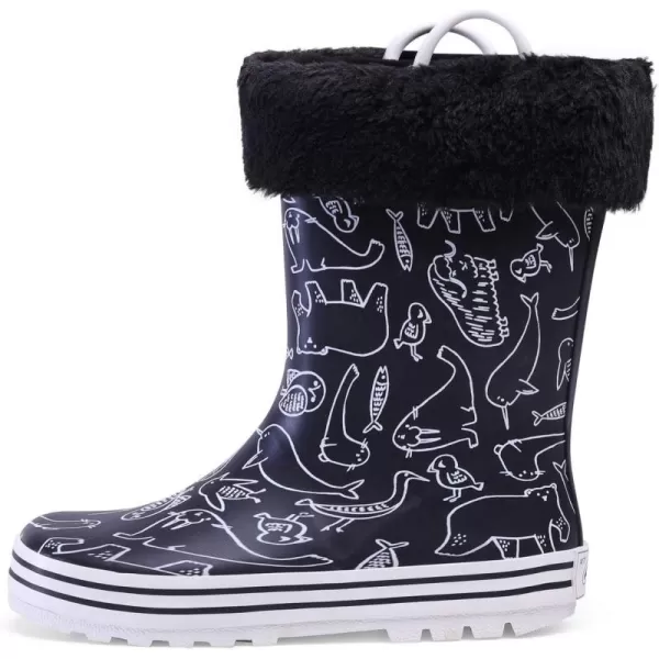 Nova Girls Winter Snow BootsNfrb120b  Animalblack