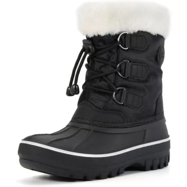 Nova Mountain Boys and Girls Waterproof Winter Snow BootsNfwb111  Black