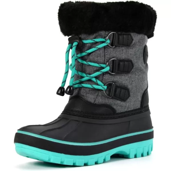 Nova Mountain Boys and Girls Waterproof Winter Snow BootsNfwb111  Grey