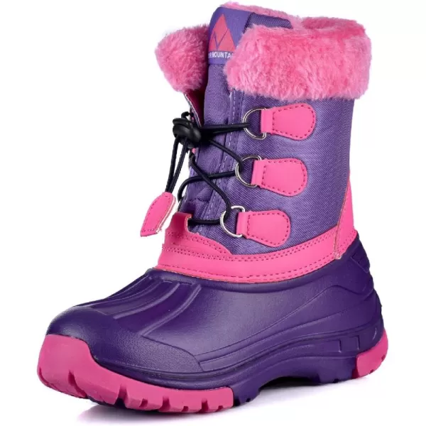 Nova Mountain Boys and Girls Waterproof Winter Snow BootsNfwbb03  Purplefuchsia