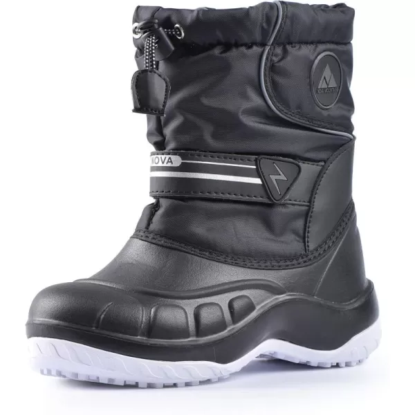 Nova Mountain Boys and Girls Waterproof Winter Snow BootsNfwbn212  Black