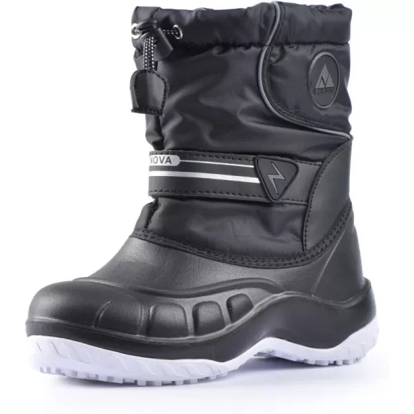 Nova Mountain Boys and Girls Waterproof Winter Snow BootsNfwbnm12  Black