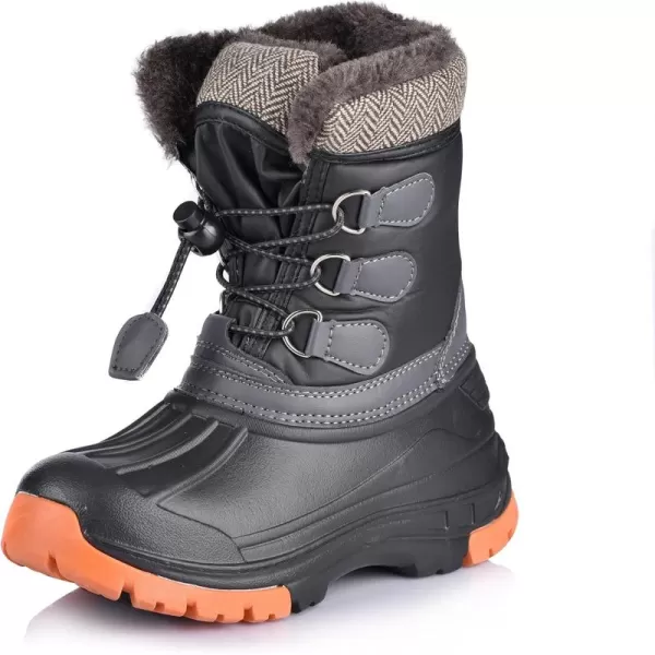 Nova Mountain Boys and Girls Waterproof Winter Snow BootsNfwbnn01  Black