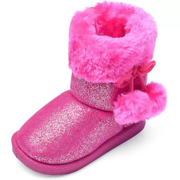 Nova Mountain Little Kids Winter Snow BootsNfwb122  Fuchsia