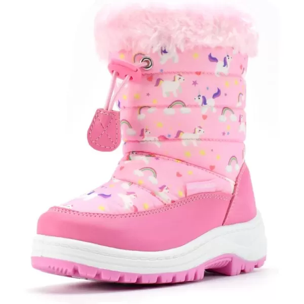 Nova Toddler Boys and Girls Winter Snow BootsNfwb103  Pinkunicorn