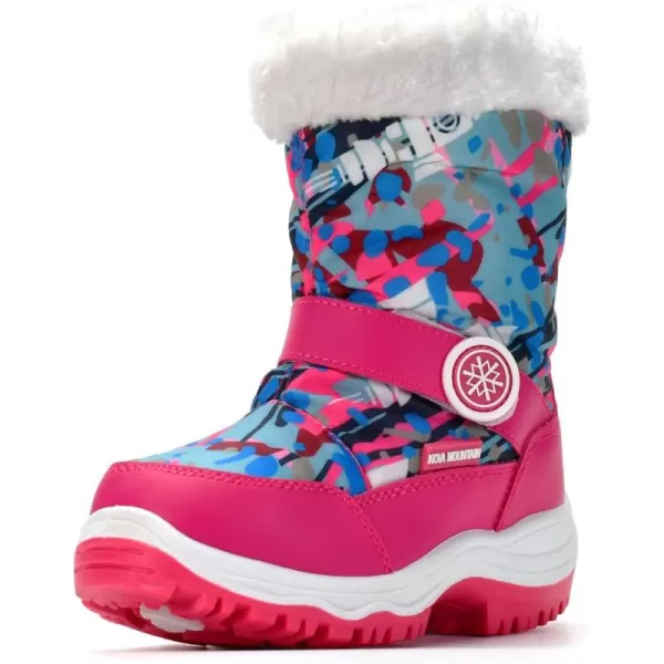 Nova Toddler Boys and Girls Winter Snow BootsNfwbn810  Fuchsiawhite