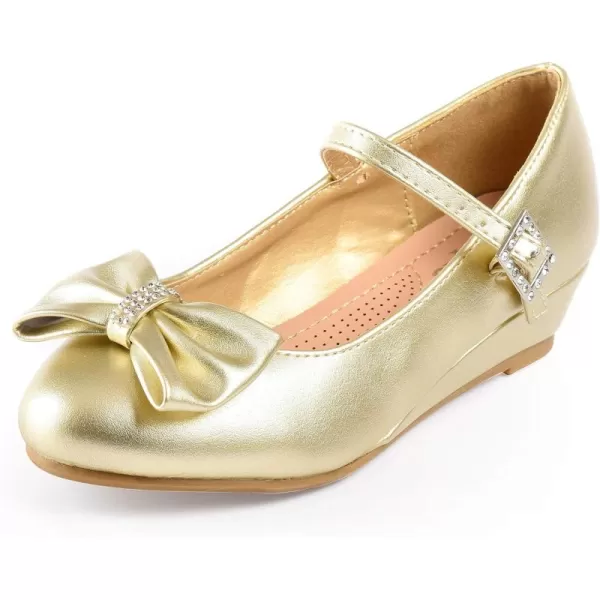 Nova Utopia Girls LowMedium Platform Sandal ShoesN52b Gold