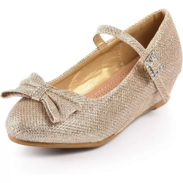 Nova Utopia Girls LowMedium Platform Sandal ShoesN52h  Goldglitter