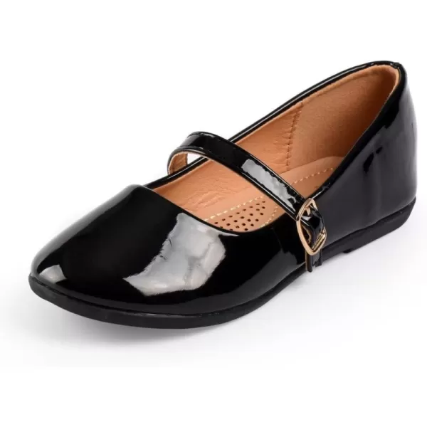 Nova Utopia Toddler Little Girls Dress Ballet Mary Jane Bow Flat ShoesNf60  Blackpatent