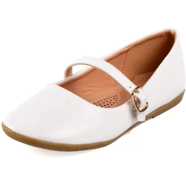 Nova Utopia Toddler Little Girls Dress Ballet Mary Jane Bow Flat ShoesNf60a N  Whitepu