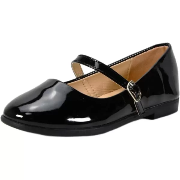 Nova Utopia Toddler Little Girls Dress Ballet Mary Jane Bow Flat ShoesNfgf066  Blackpatent