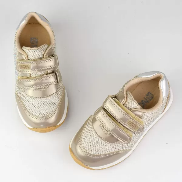 Nova Utopia Toddler Little Girls Sneaker ShoesNfgs320  Gold