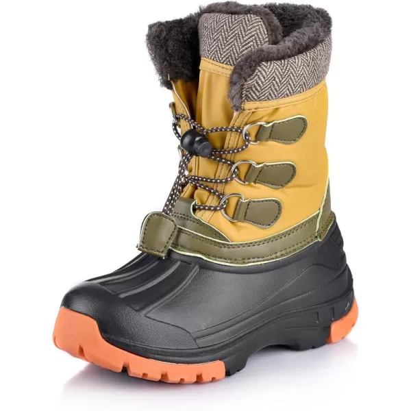 Nova Mountain Boys and Girls Waterproof Winter Snow BootsNfwb01  Khaki