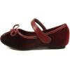 imageNova Utopia Toddler Little Girls Ballet Flat ShoesNfgf3312  Burgundysuede