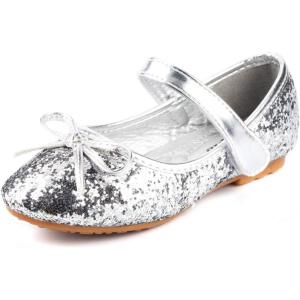 imageNova Utopia Toddler Little Girls Ballet Flat ShoesNfgf312n3  Silver
