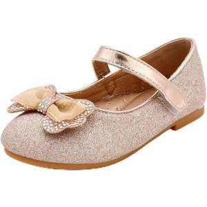imageNova Utopia Toddler Little Girls Ballet Flat ShoesNfgf329  Champagneglitter