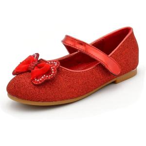 imageNova Utopia Toddler Little Girls Ballet Flat ShoesNfgf329  Redglitter