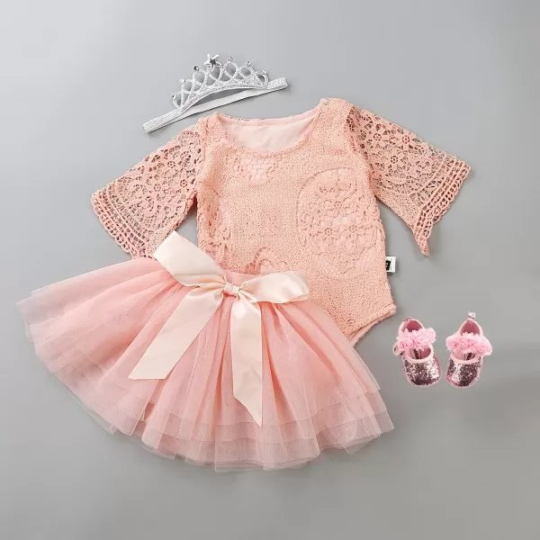 Antheron Baby Girls Mary Jane Flats Soft Sole Infant Moccasins Floral Sparkly Toddler Princess Dress ShoesAPink