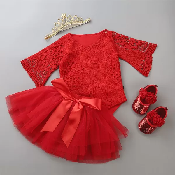 Antheron Baby Girls Mary Jane Flats Soft Sole Infant Moccasins Floral Sparkly Toddler Princess Dress ShoesARed