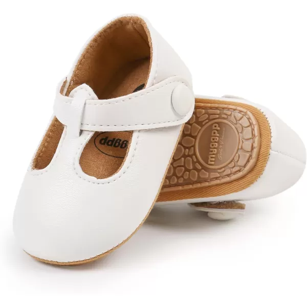 SOFMUO Baby Boys Girls Lace Up Leather Sneakers Soft Rubber Sole Infant Moccasins Newborn Oxford Loafers AntiSlip Toddler Wedding Uniform Dress ShoesA02White
