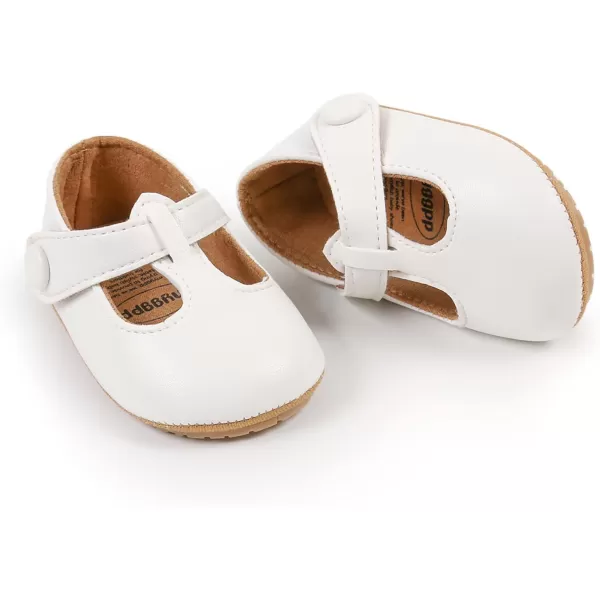 SOFMUO Baby Boys Girls Lace Up Leather Sneakers Soft Rubber Sole Infant Moccasins Newborn Oxford Loafers AntiSlip Toddler Wedding Uniform Dress ShoesA02White