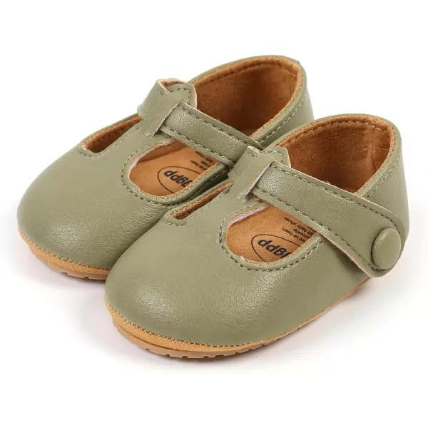 SOFMUO Baby Boys Girls Lace Up Leather Sneakers Soft Rubber Sole Infant Moccasins Newborn Oxford Loafers AntiSlip Toddler Wedding Uniform Dress ShoesA02Green