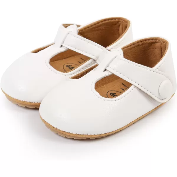 SOFMUO Baby Boys Girls Lace Up Leather Sneakers Soft Rubber Sole Infant Moccasins Newborn Oxford Loafers AntiSlip Toddler Wedding Uniform Dress ShoesA02White