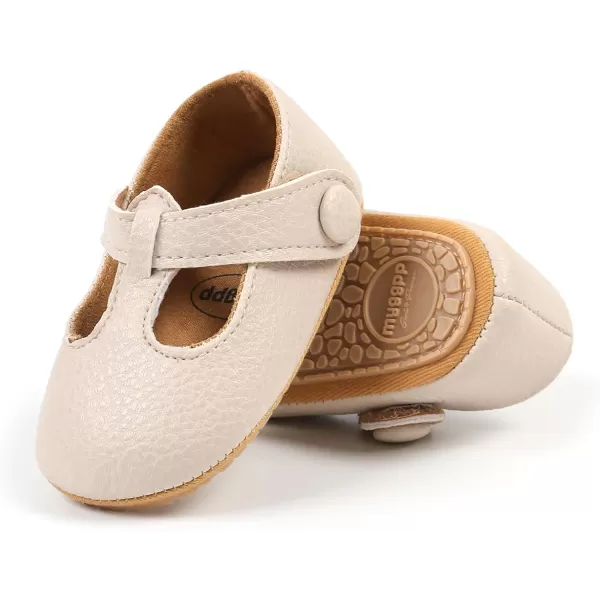 SOFMUO Baby Boys Girls Lace Up Leather Sneakers Soft Rubber Sole Infant Moccasins Newborn Oxford Loafers AntiSlip Toddler Wedding Uniform Dress ShoesA02Beige
