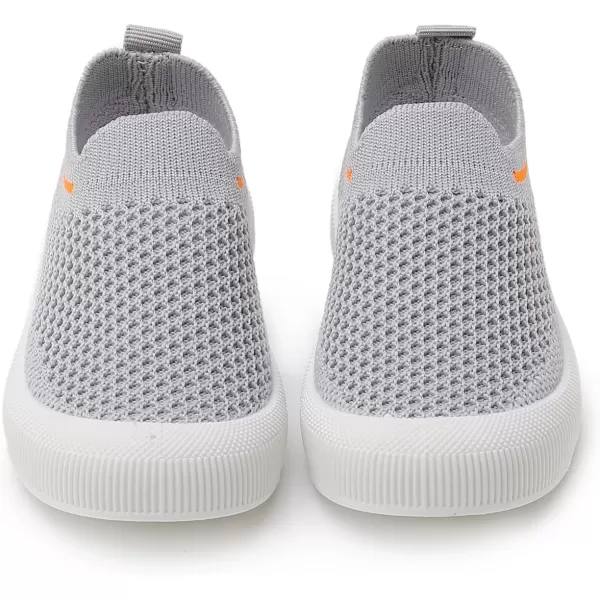 SOFMUO Baby Boys Girls Toddler Sneakers Kids Lightweight Knit Walking Shoes Mesh Breathable Tennis Trainers Shoe 13 YrsA3Grey