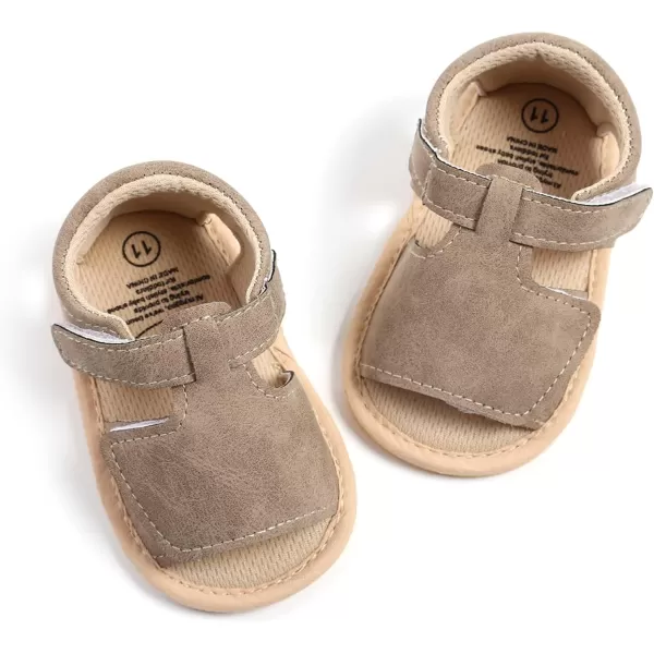 SOFMUO Baby Girl Sandals Bowknot Soft Infant Girls Princess Dress Summer Walking ShoesA01Grey