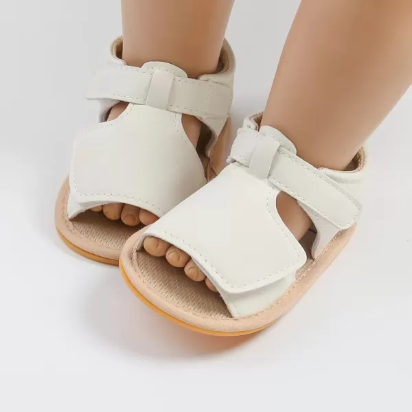 SOFMUO Baby Girl Sandals Bowknot Soft Infant Girls Princess Dress Summer Walking ShoesA01White