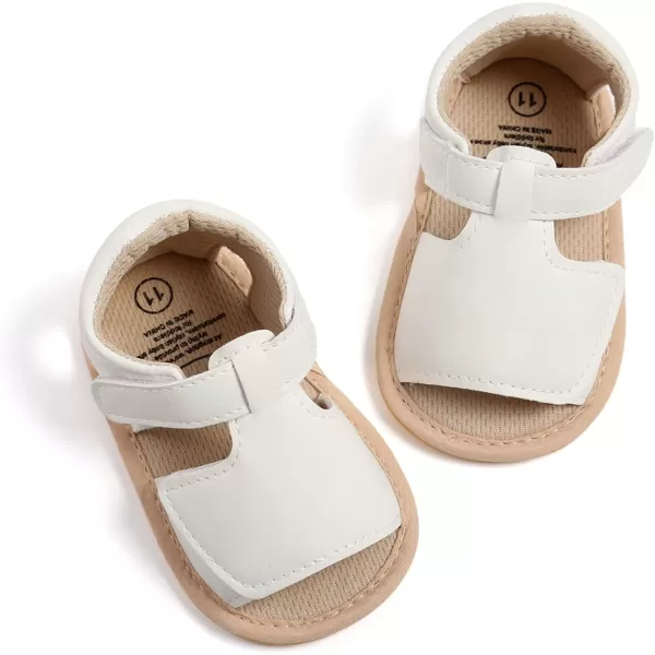 SOFMUO Baby Girl Sandals Bowknot Soft Infant Girls Princess Dress Summer Walking ShoesA01White