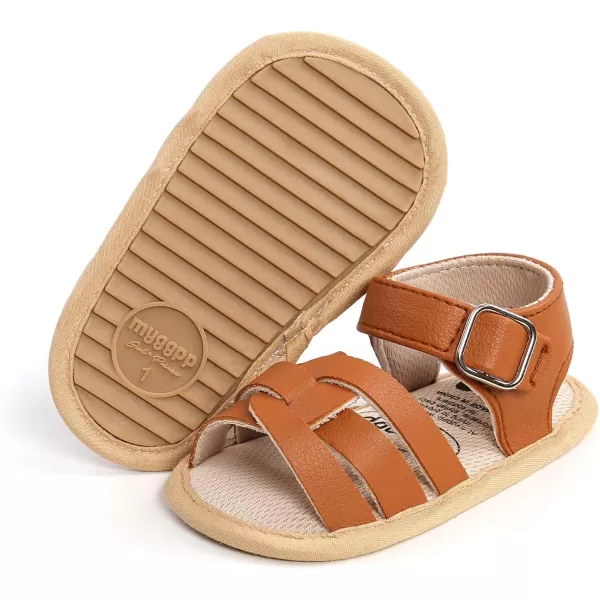 SOFMUO Baby Girl Sandals Bowknot Soft Infant Girls Princess Dress Summer Walking ShoesBBrown