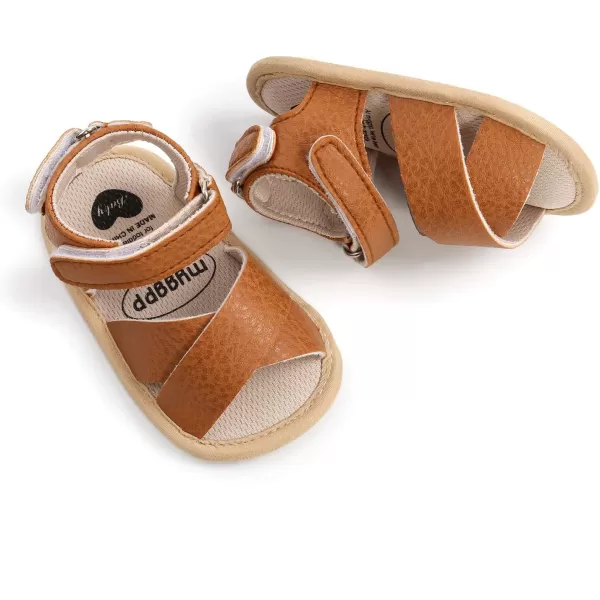 SOFMUO Baby Girl Sandals Bowknot Soft Infant Girls Princess Dress Summer Walking ShoesDBrown