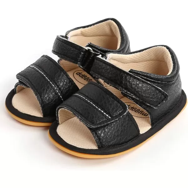 SOFMUO Baby Girls Boys Sparkly Bowknot Sandals Premium Soft AntiSlip Rubber Sole Infant Summer Outdoor Shoes Toddler First WalkersA2Black