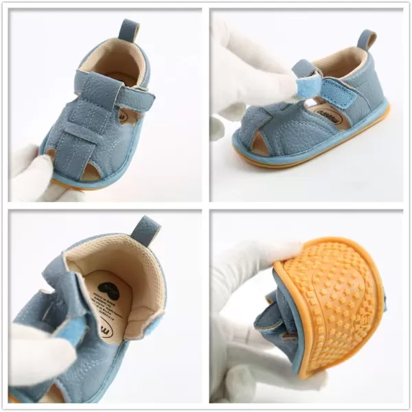 SOFMUO Baby Girls Boys Sparkly Bowknot Sandals Premium Soft AntiSlip Rubber Sole Infant Summer Outdoor Shoes Toddler First WalkersA3White