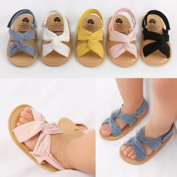 SOFMUO Baby Girls Floral Closed Toe Sandals NonSlip Soft Rubber Sole Infant Toddler Summer Walking ShoesA1Yellow