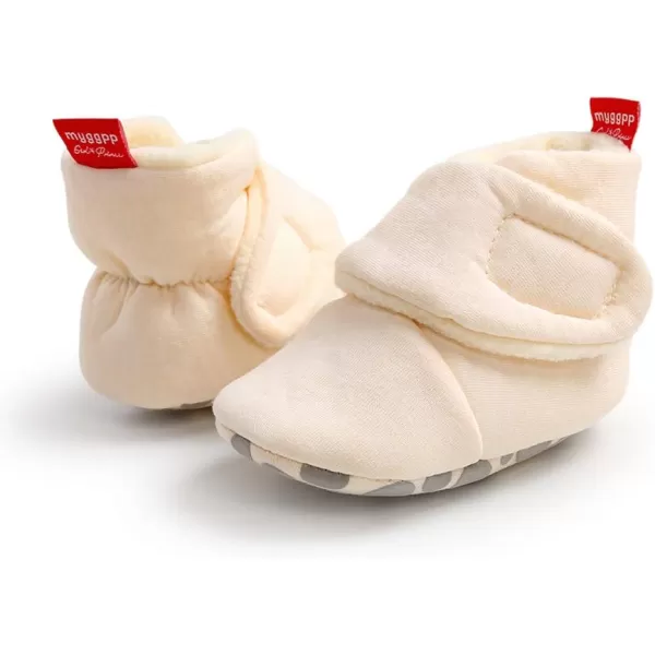 SOFMUO Unisex Baby Girl Boy Slippers Lightweight NonSlip Indoor Moccasins House Shoes Toddler BootiesA00Khaki