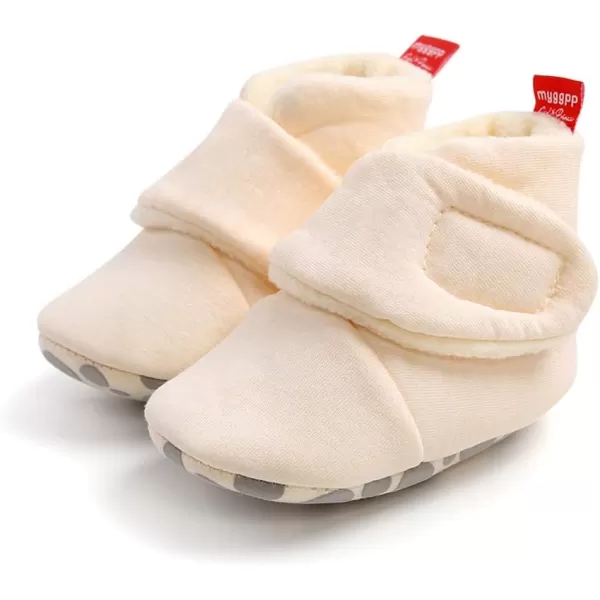 SOFMUO Unisex Baby Girl Boy Slippers Lightweight NonSlip Indoor Moccasins House Shoes Toddler BootiesA00Khaki