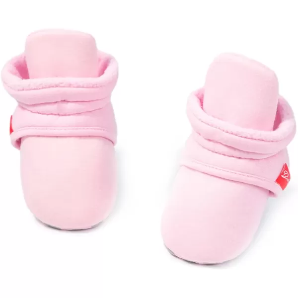 SOFMUO Unisex Baby Girl Boy Slippers Lightweight NonSlip Indoor Moccasins House Shoes Toddler BootiesA03Pink