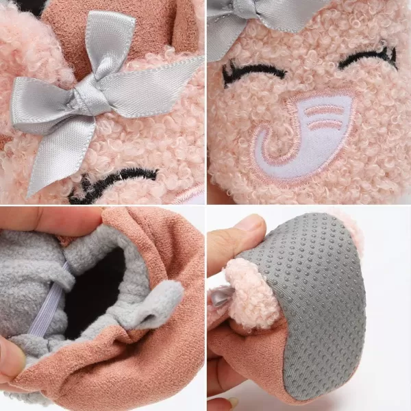 SOFMUO Unisex Baby Girl Boy Slippers Lightweight NonSlip Indoor Moccasins House Shoes Toddler BootiesCMouse