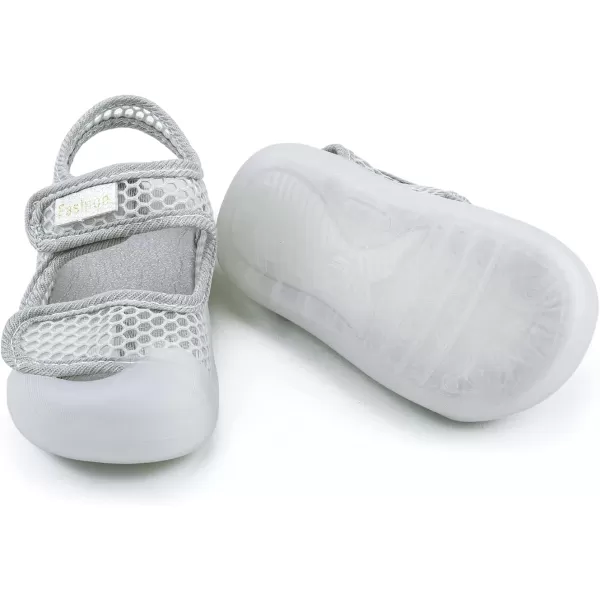 Toddler Boys Girls Unisex Baby Summer Sport Sandals Closed Toe NonSlip Rubber Sole Pool Beach Mesh Sneakers Lightweight Outdoor Water ShoesA01Grey